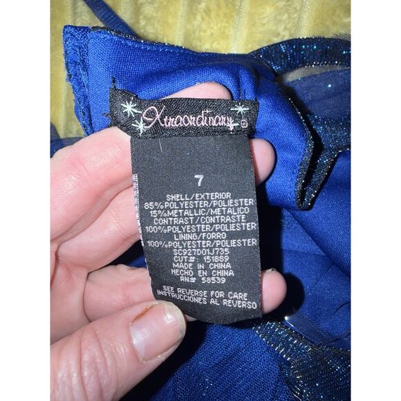 Girls Royal Blue Dress Maxi Long Share Over A Mini Dress XtraOrdinary Size 7 - Picture 9 of 12